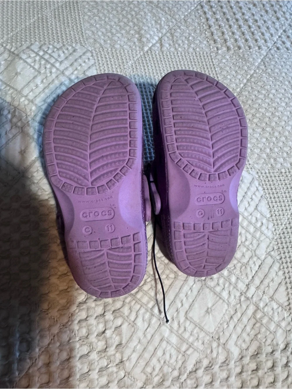 CROCS Kids Glitter Clog in Lavender Purple